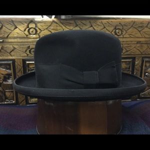Rare Vintage 1950s Melton Selco Homburg Hat 6 5/8